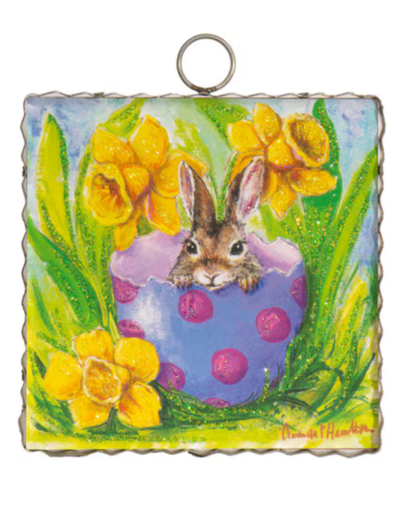 Mini Hamilton Bunny In Daffodils