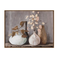 Foliage in vases print