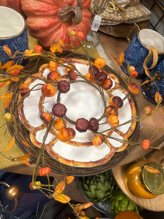12 inch orange pumpkin ring