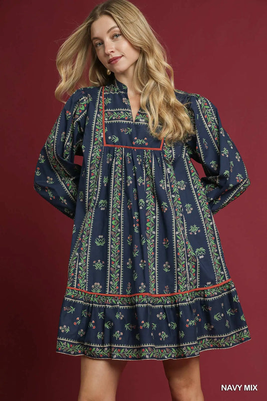 Boho Baby Doll Mini Dress