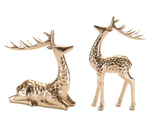 Gold resin deer