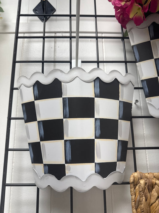 Black and white Rick rack pocket