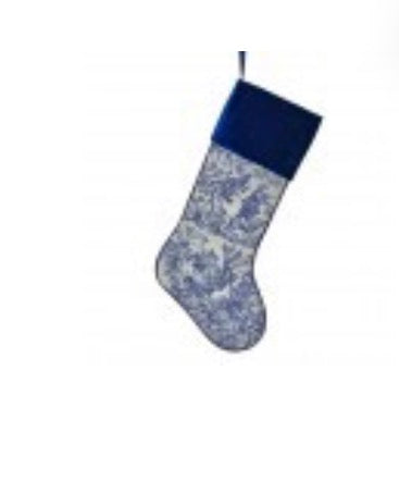 25" VELVET/TOILE STOCKING