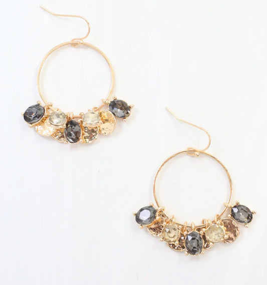Carrolton Charm Earring Black Diamond
