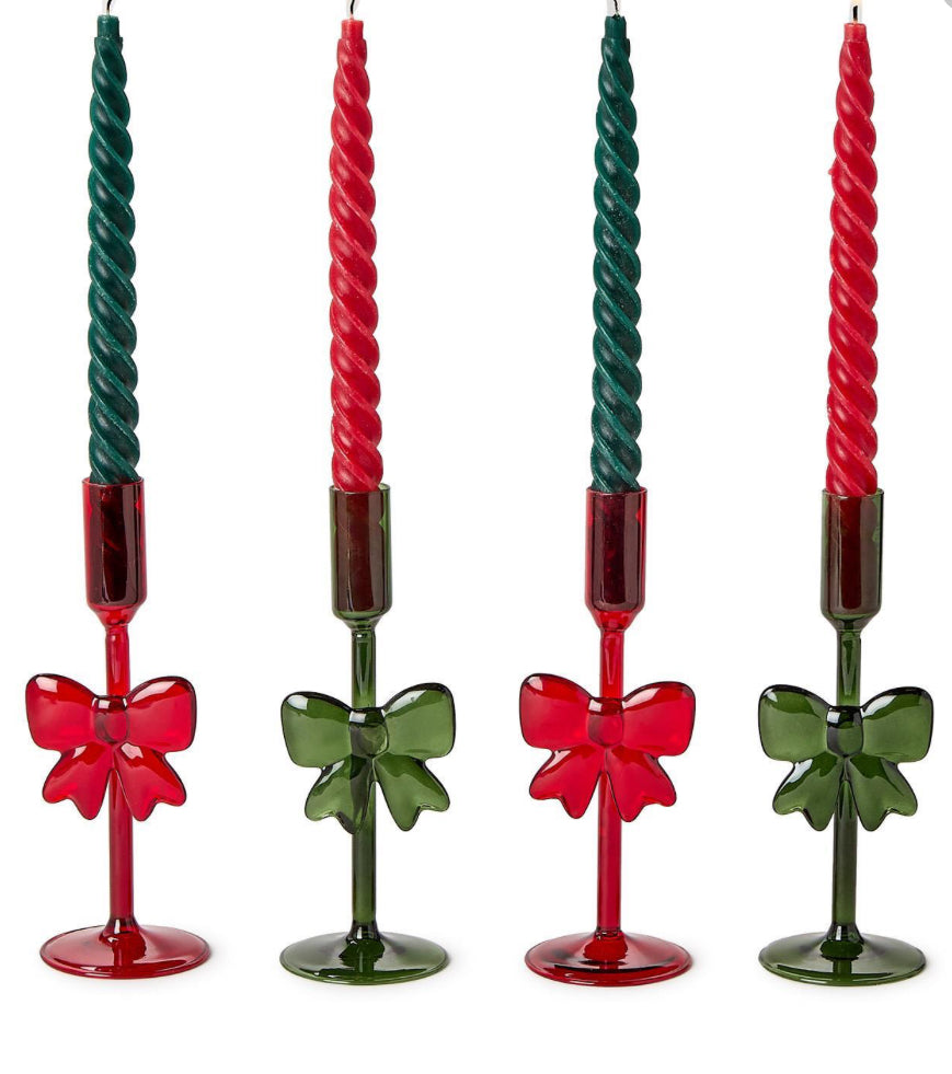 Bow Taper Candleholder