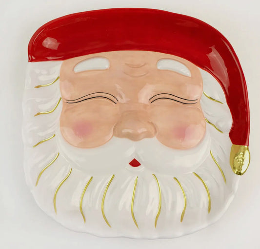 Red Santa Platter