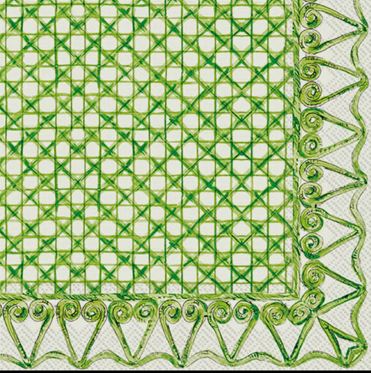 Paper Cocktail Napkins 20ct Botanical Cane Grn Rosanne
Beck