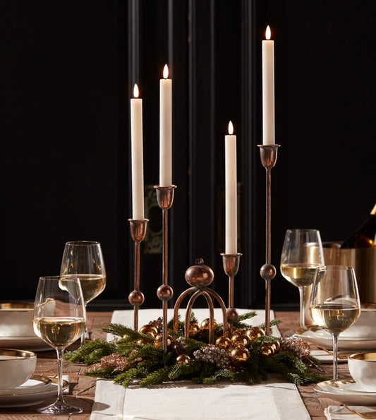 TAPER CANDLE HOLDER 17”H IRON