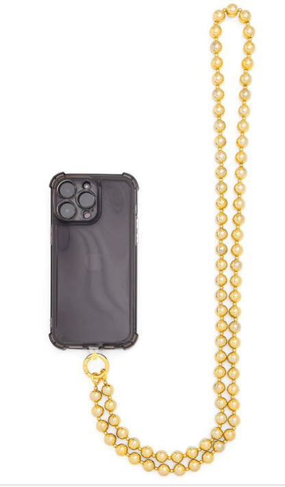 Beaded crossbody phone lanyard