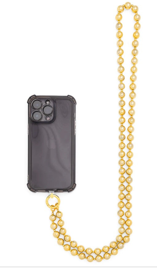 Beaded crossbody phone lanyard