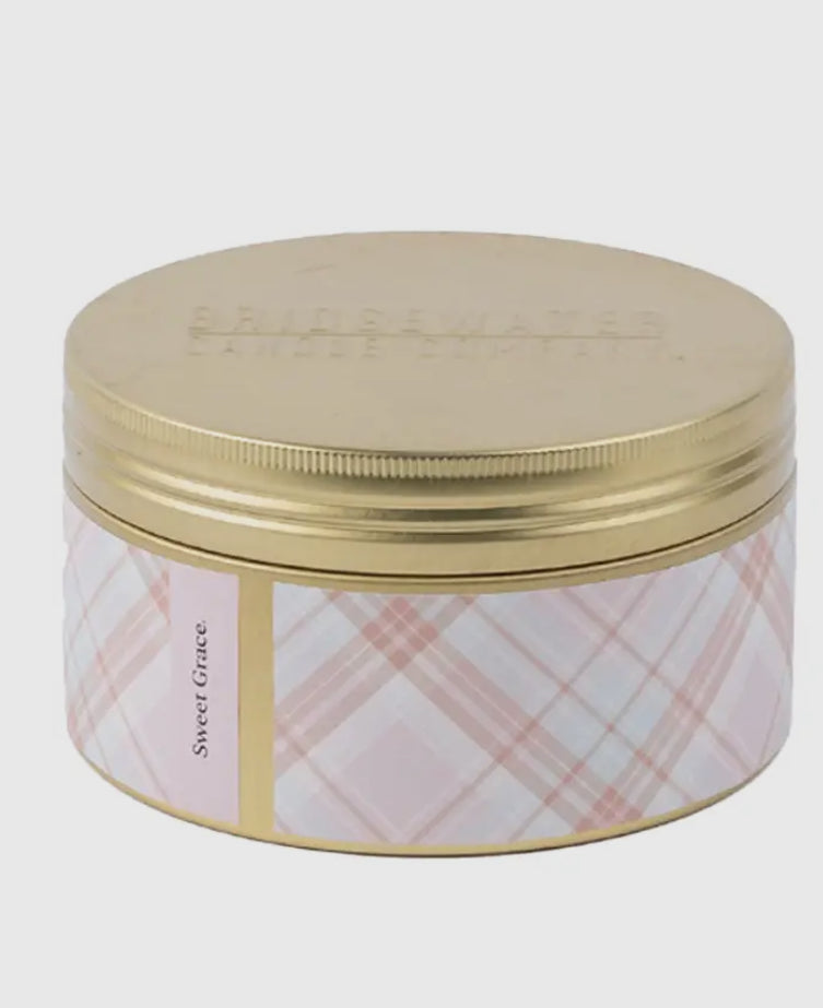 Sweet Grace 3 Wick
Tin Candle