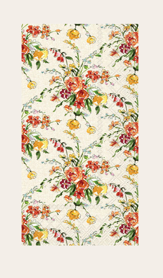 Fall Floral Pattern Guest Towel
