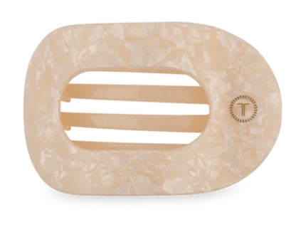 Teleties flat round hair clip