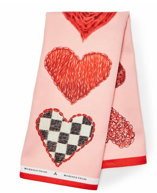 Heart dish towel