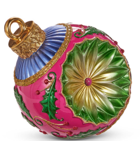 14" Vintage Multicolor Ornament Decor