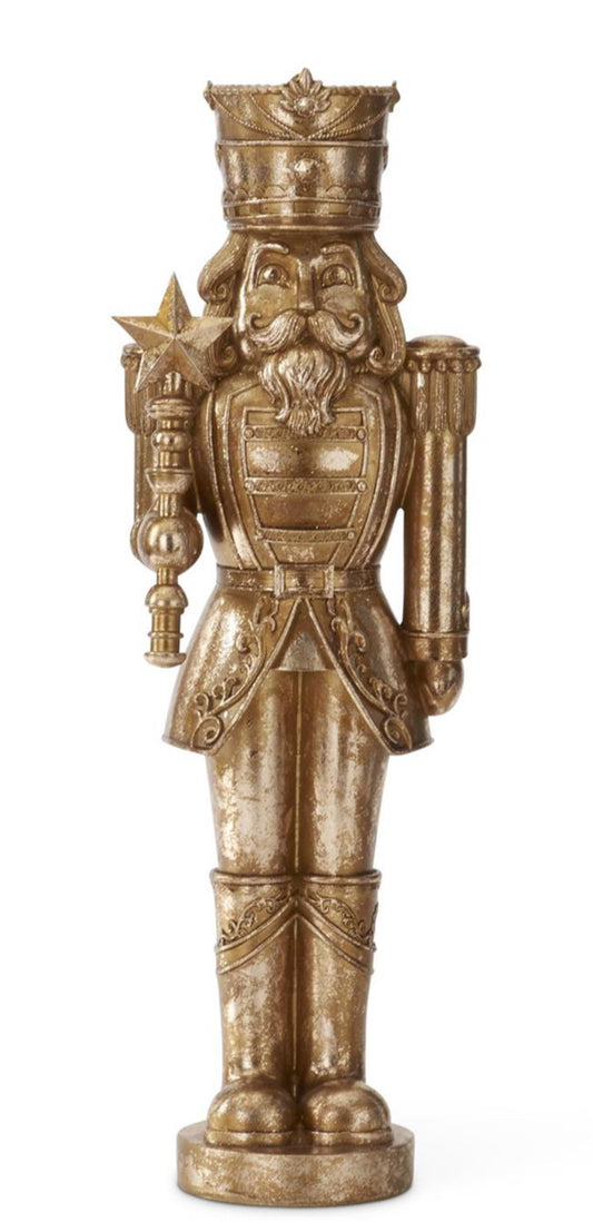 23.25 Gold Nutcracker w/Star Scepter
