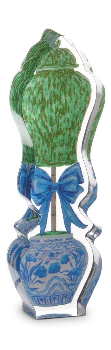 Boxwood Ginger Jar Topiary Acrylic Cut Outs