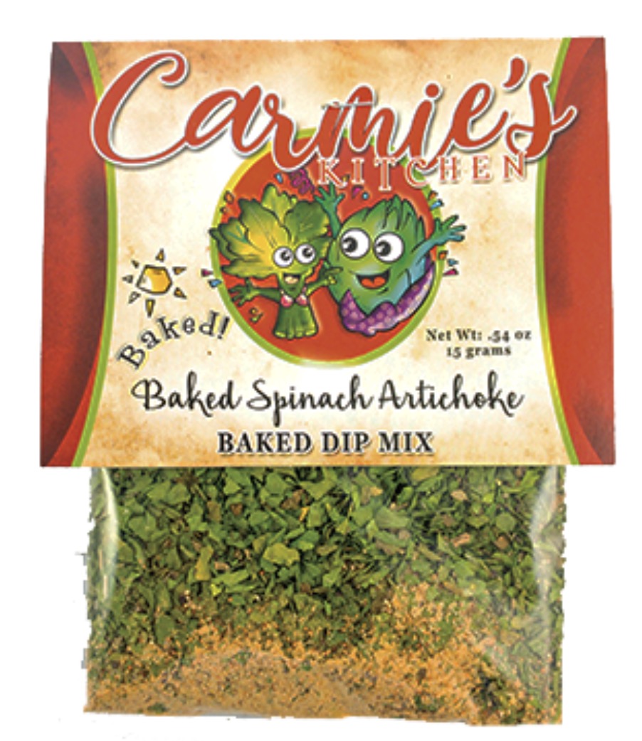 Carmie’s Baked Spinach Artichoke Dip