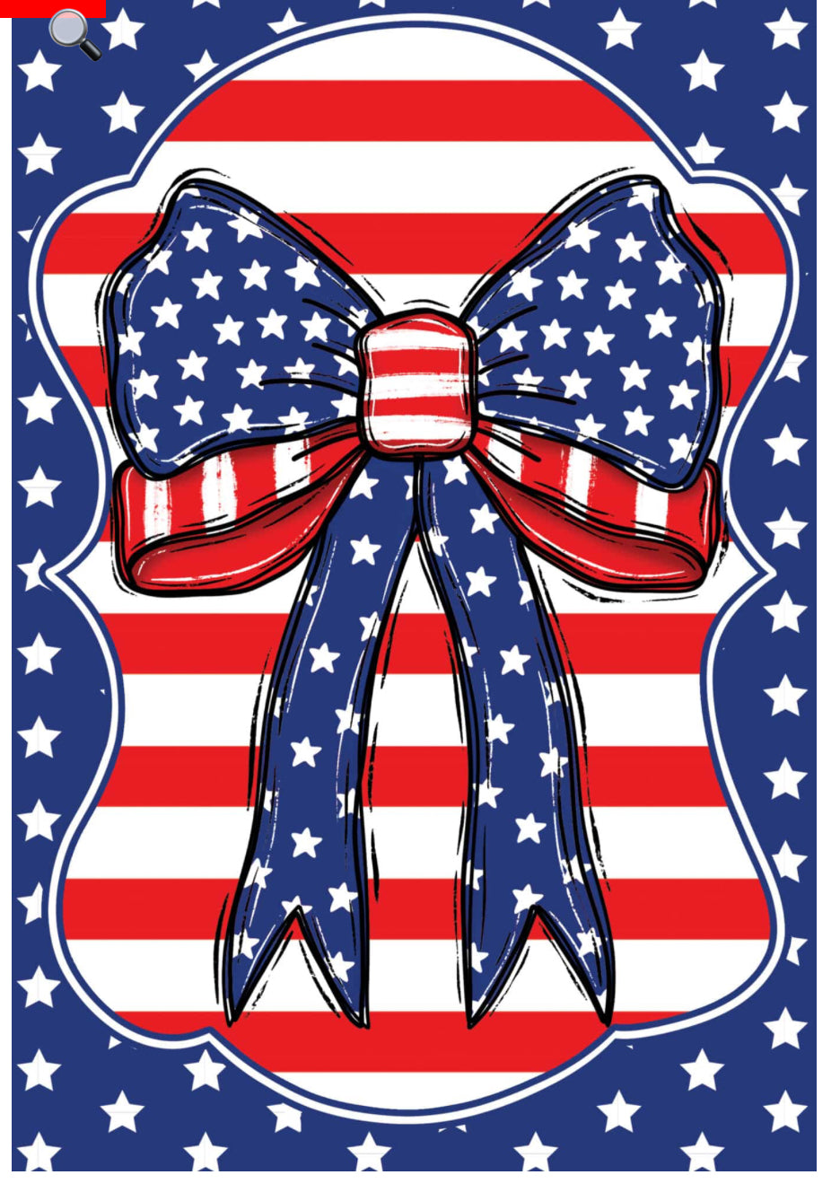 Wind Current-RWB Bow Garden Flag