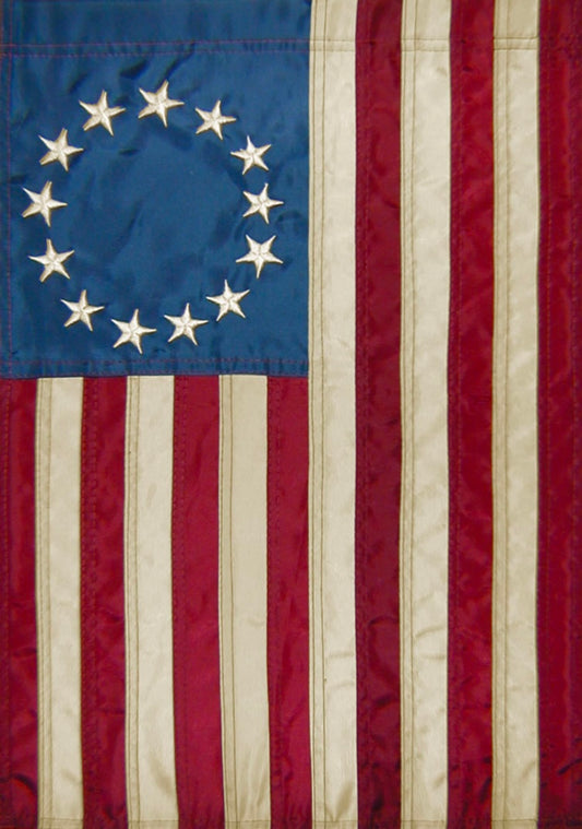 Appliqué Betsy Ross Garden Flag