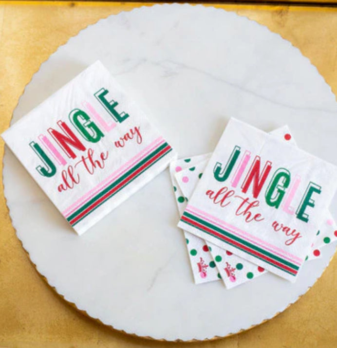 Jingle All The Way Cocktail Napkins