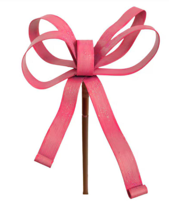Pink Bow Finial