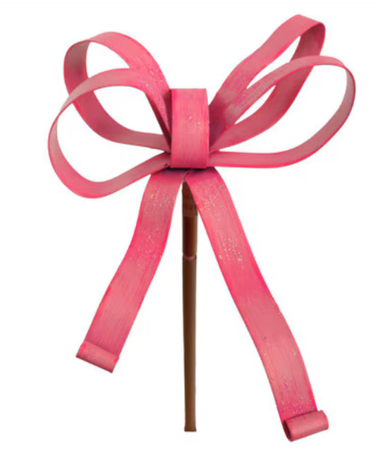 Pink Bow Finial