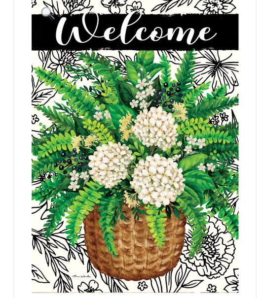 Elegant Fern Garden Flag