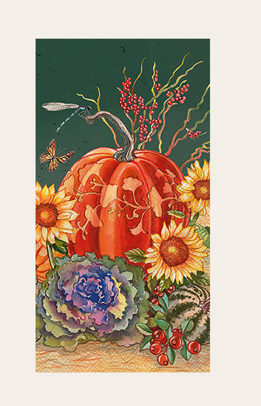 Pumpkins and Sunflowers Guest Towel