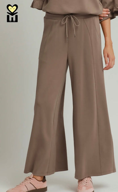 Spaceknit wide leg pants