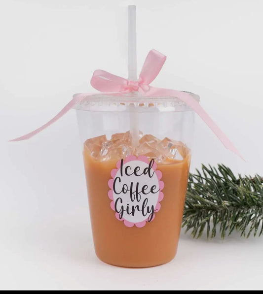 Iced Coffee Boxed
Glass Ornament