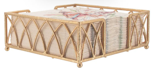 Metal Lunch Napkin Caddy
Arch in Gold Leaf