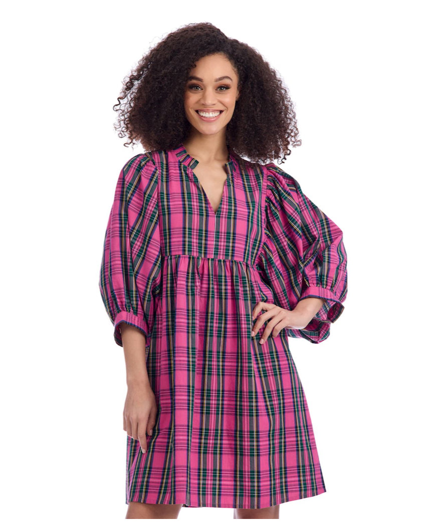 Pink Plaid Shipley Dress