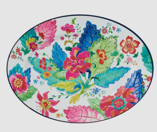 TOBACCO LEAF OVAL PLATTER