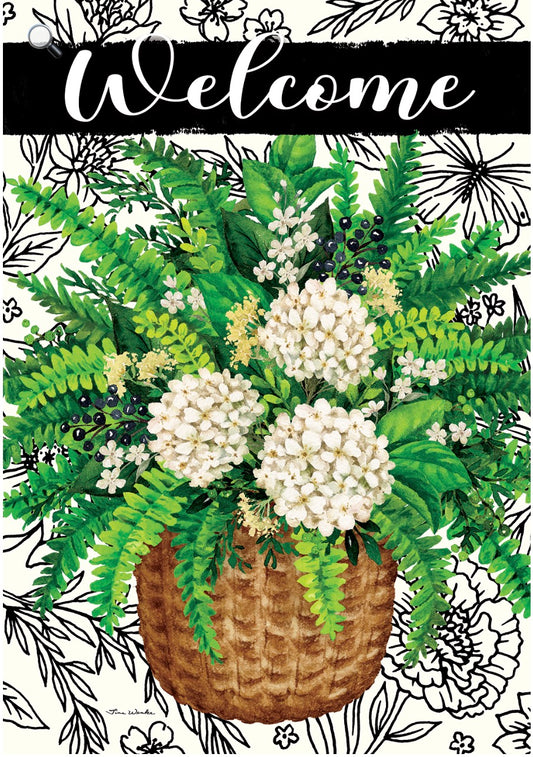 Elegant Fern-House Flag