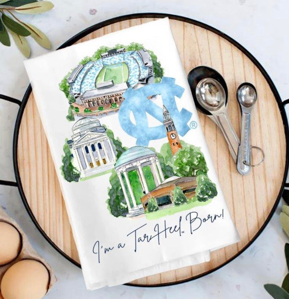 North Carolina Landmark Tea Towel