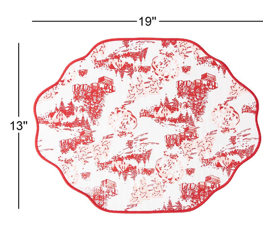 Santa Toile Reversible Placemat