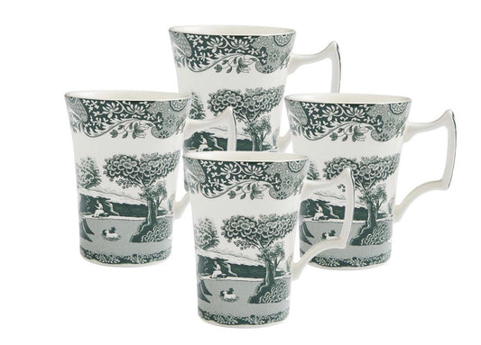 Heritage Green Italian Mugs