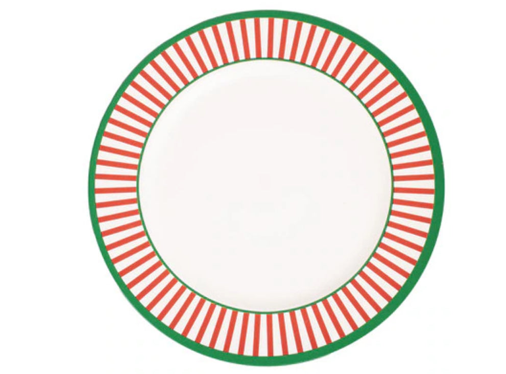 Christmas Stripe Charger