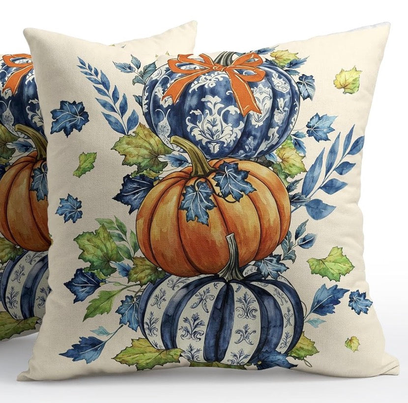 Pumpkin Stack Pillow Cover