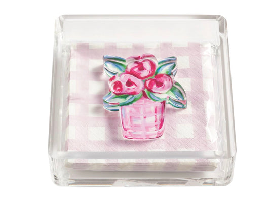 Flower Garden Napkin & Caddy Set