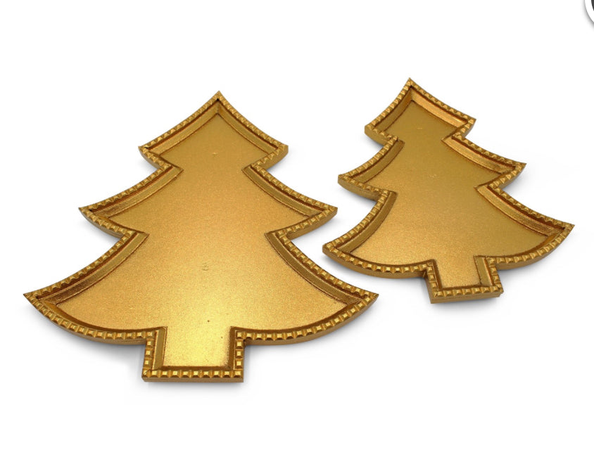 Gold Christmas Tree Trays