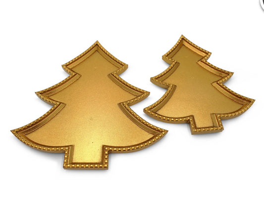Gold Christmas Tree Trays