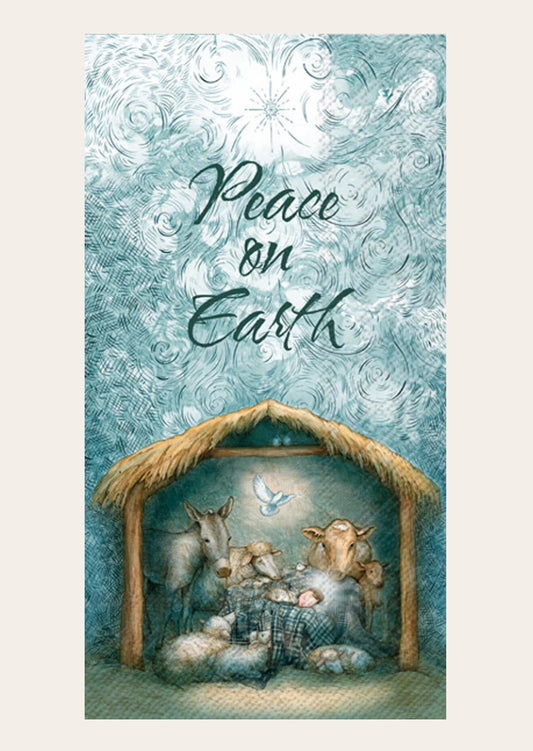 Peace Nativity Guest Towel