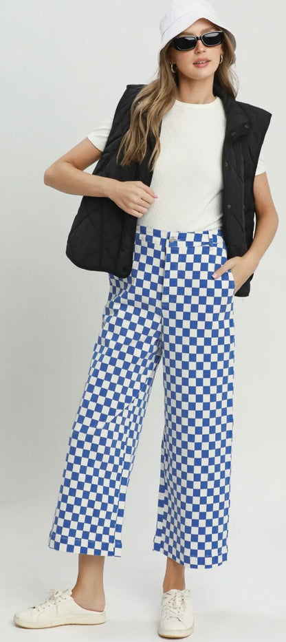 Checker Mineral Wash Pants