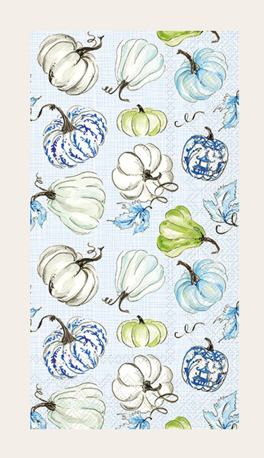 Chinoiserie Stacked Pumpkins Guest Towel