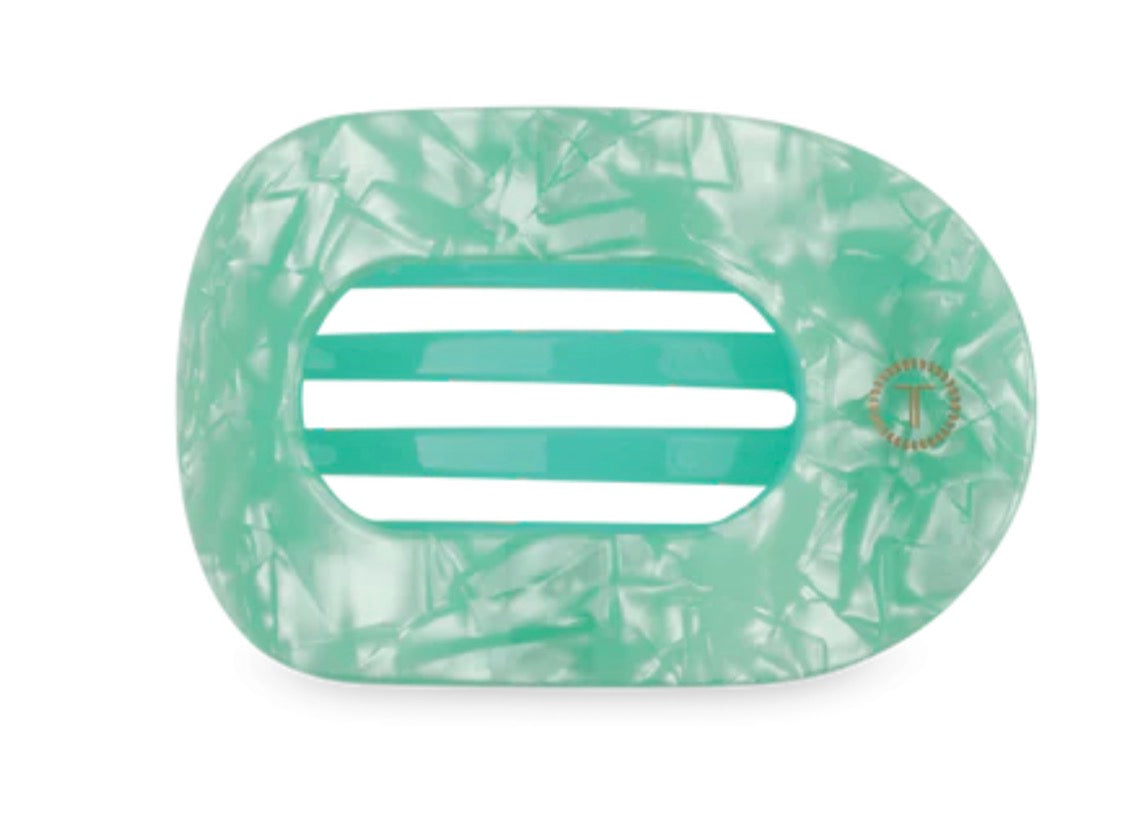Teleties flat round hair clip