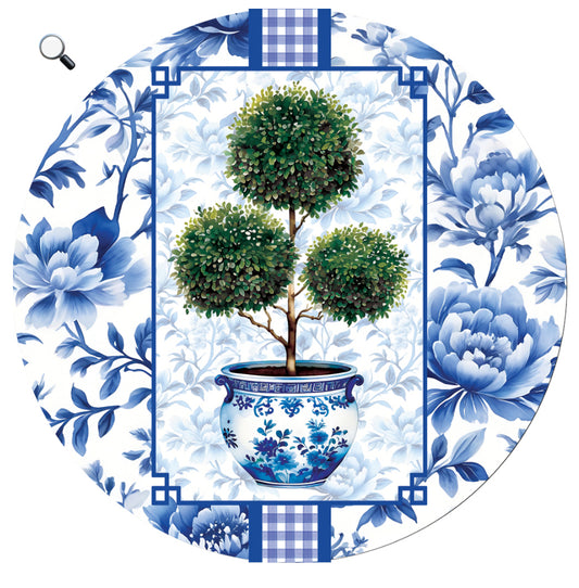 Chinoiserie Topiary Hang Around
