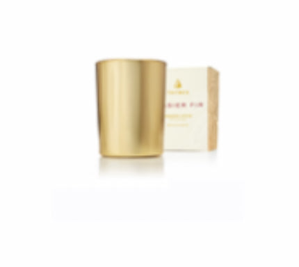 Frasier Fir Gilded Votive
Candle, Gold