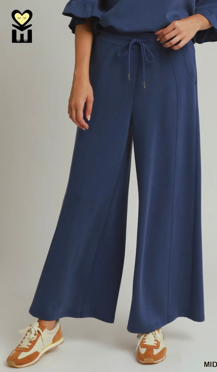 Spaceknit wide leg pants